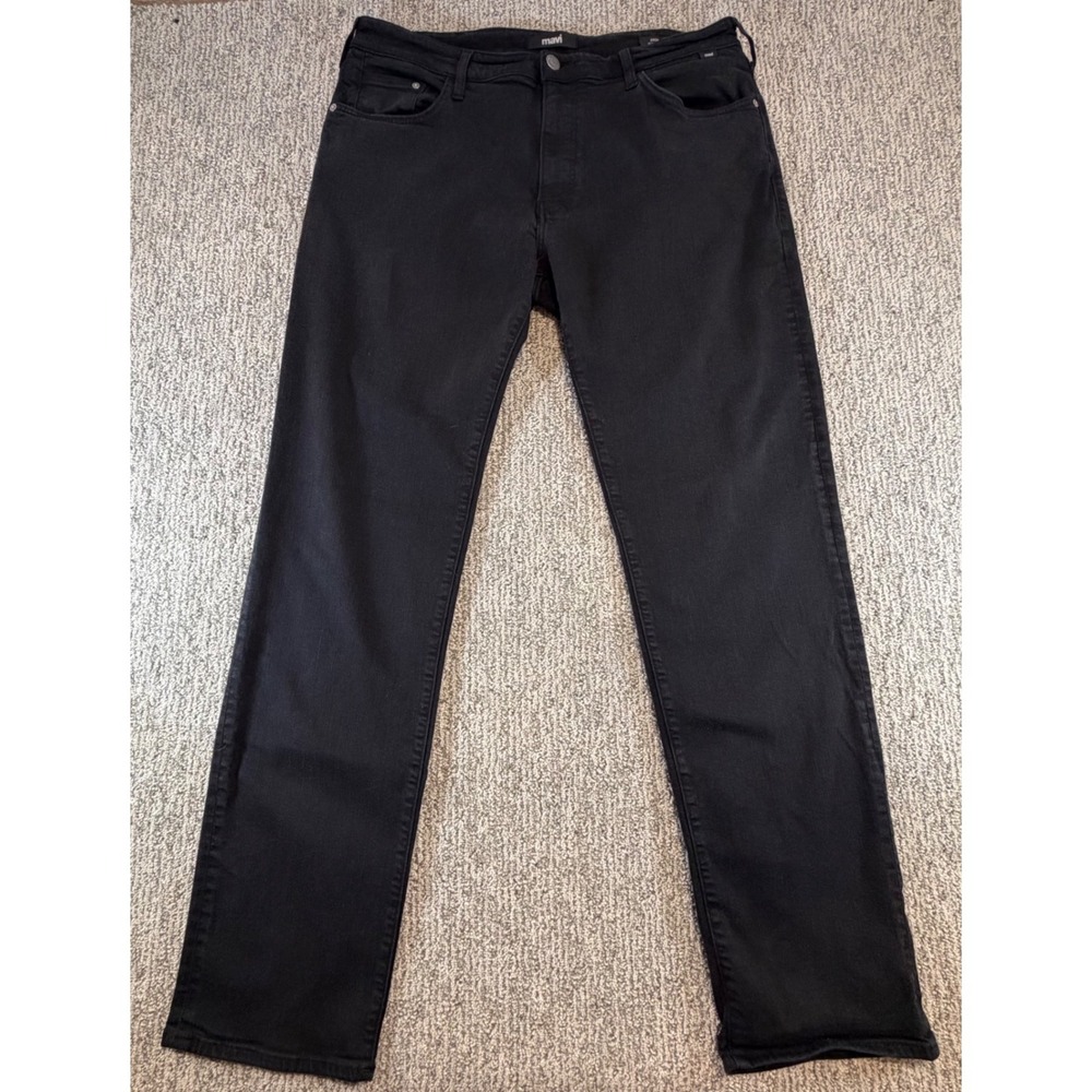 Mavi Zach Straight Leg Mens 38*x34 Black Tencel Blend Pants M0045388382 - Picture 1 of 10